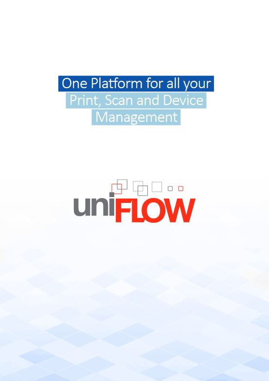 Uniflow Brochure Cover, Canon two sides, Davis & Davis Business Equipment, Houston, TX, Texas, Kyocera, Canon, HP